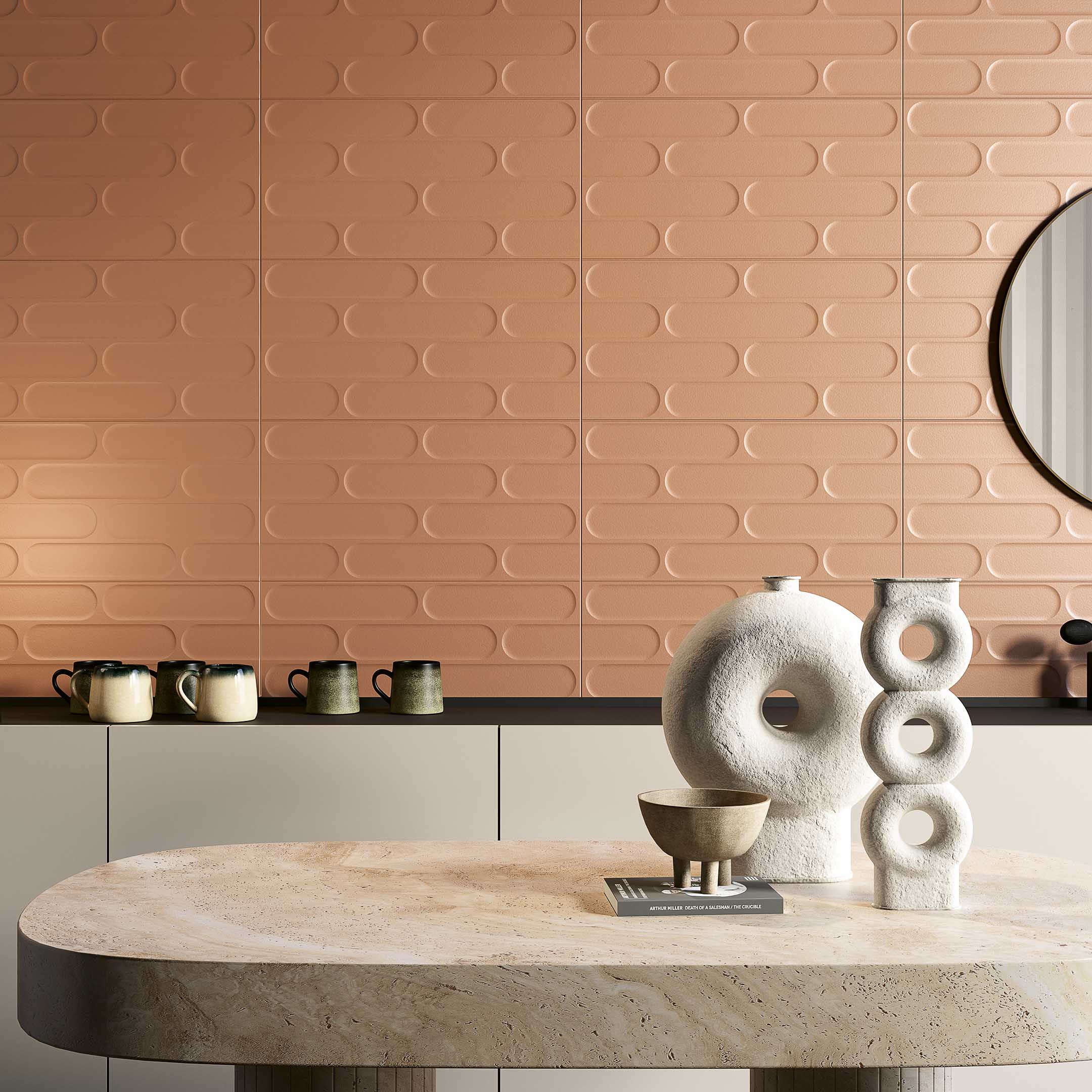 3D Fishscale Wall Tile - Waterproof & Peel-and-Stick Biscuit Backsplash for Kitchen, Bathroom, and Shower - Easy DIY Home Decor Upgrade