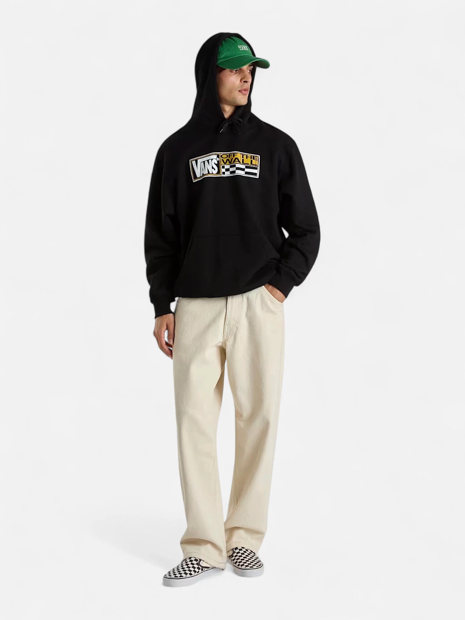Vans Hi Stretch Black Hoodie - Men's & Women's Slim Fit Pullover for Casual Wear, Street Style & Outdoor Activities