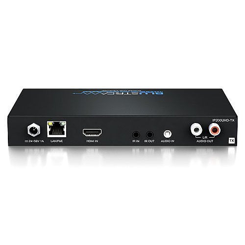 Blustream IP200UHD TX IP Multicast HDMI UHD Video KVM over 1GB Network Receiver with Bi-Directional IR, RS-232 & USB - Perfect for Professional AV Installations, Digital Signage and Remote Desktop Control