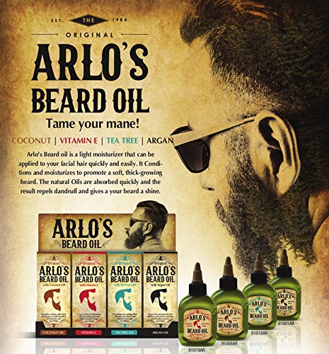 Argan Oil Beard Oil for Men - 2.5 Fl Oz Natural Beard Growth & Conditioning Treatment - Perfect for Daily Grooming & Styling
