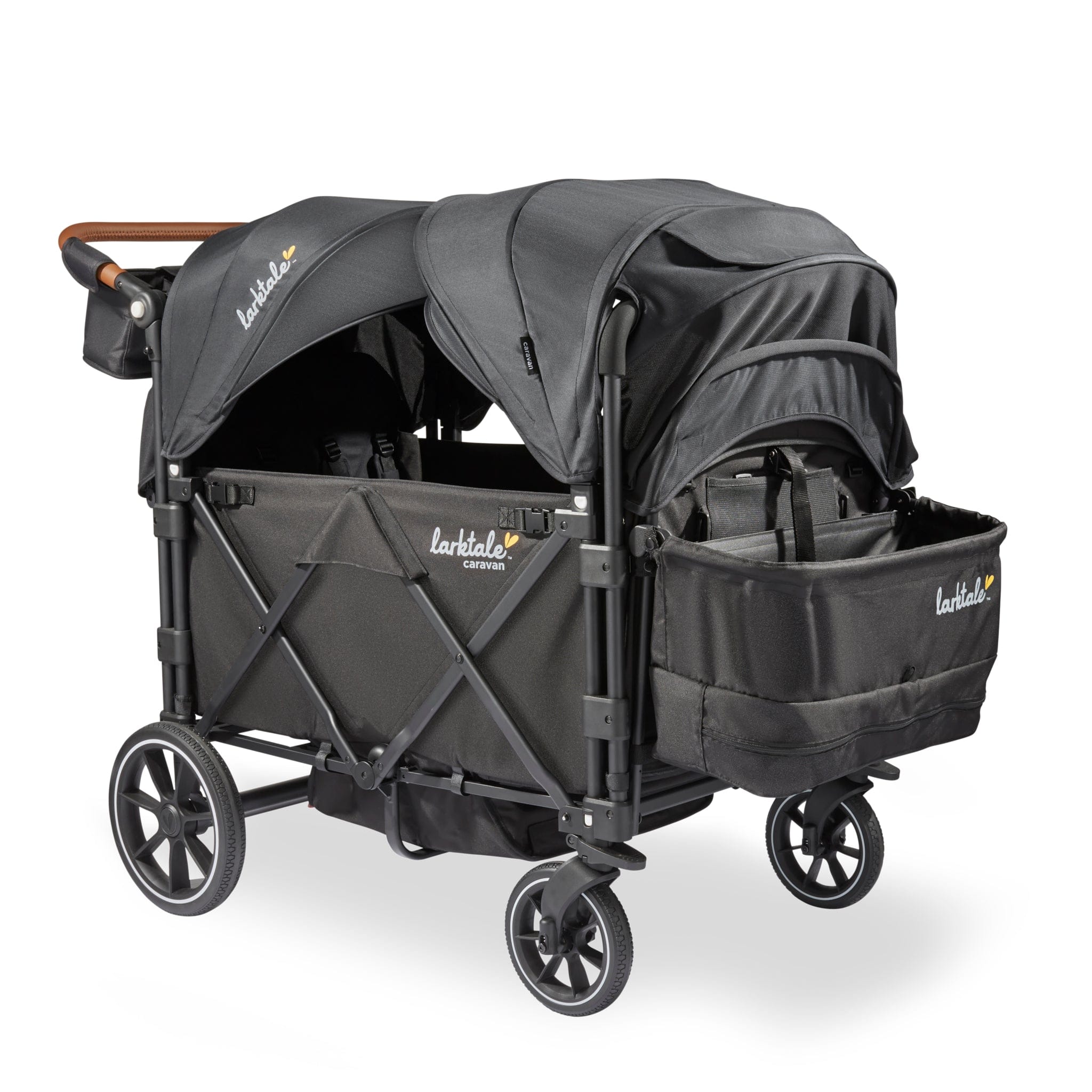Larktale 2024 Caravan Quad Stroller Wagon - 4-in-1 All-Terrain Baby Stroller & Wagon for Outdoor Adventures, Beach, Park, and Shopping