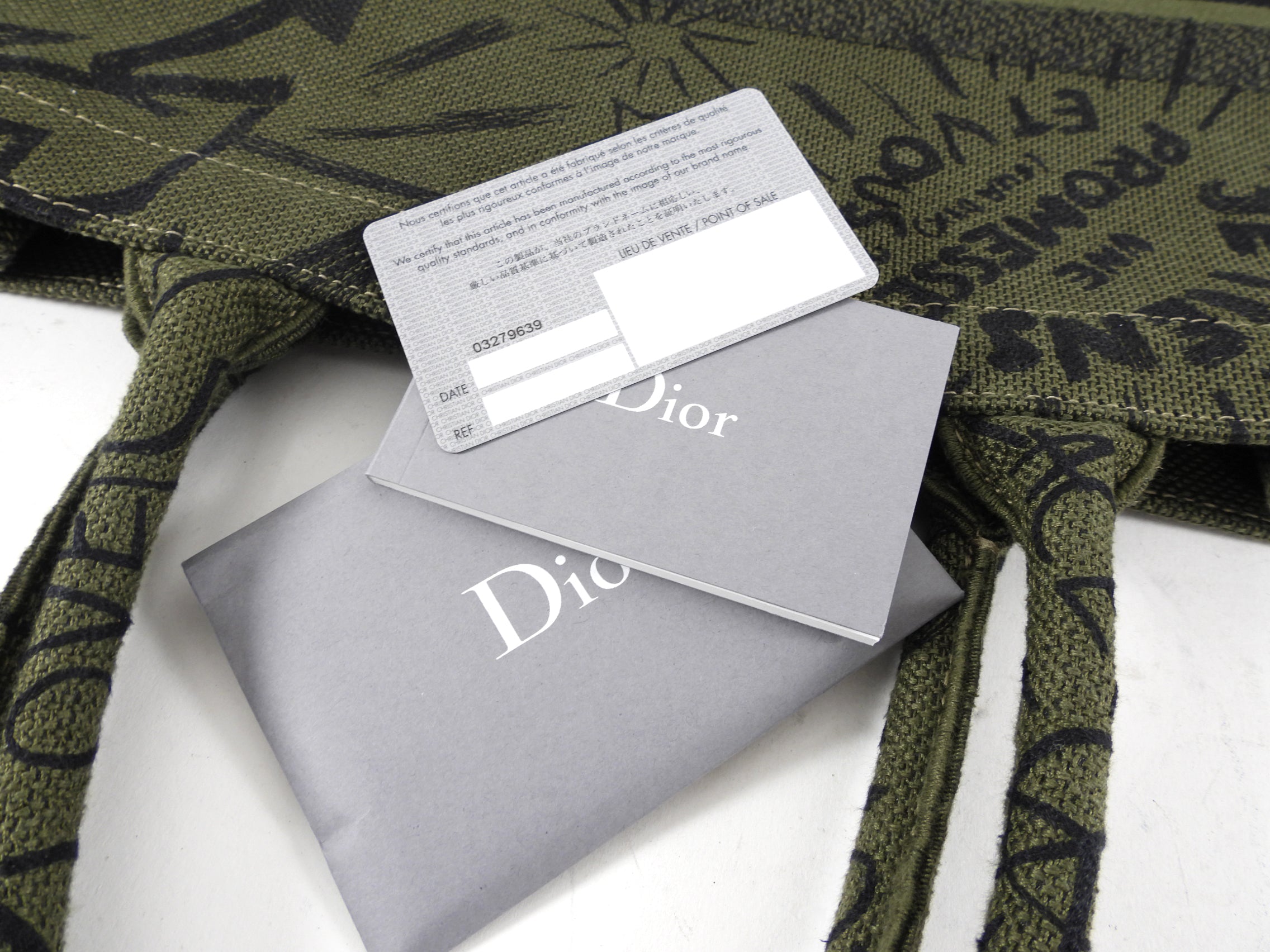 Christian Dior Dark Green Limited Edition Exclusive Book Tote Bag - Luxury Designer Handbag for Women | Perfect for Travel, Work & Everyday Use