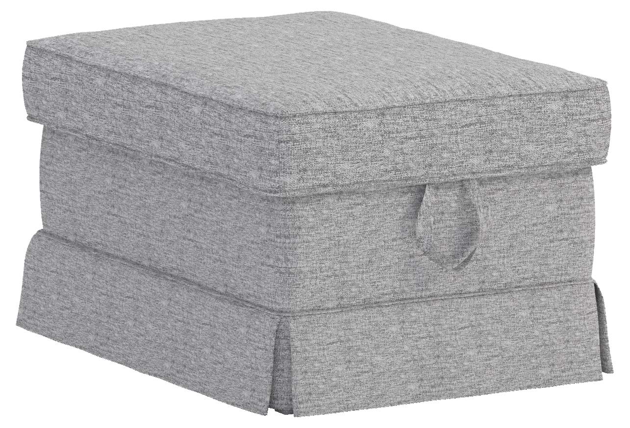 Polyester Flax Ektorp Ottoman Cover Replacement - Compatible with IKEA Ektorp Footstool & Stool Slipcover | Durable & Stylish Home Decor for Living Room, Bedroom, or Office