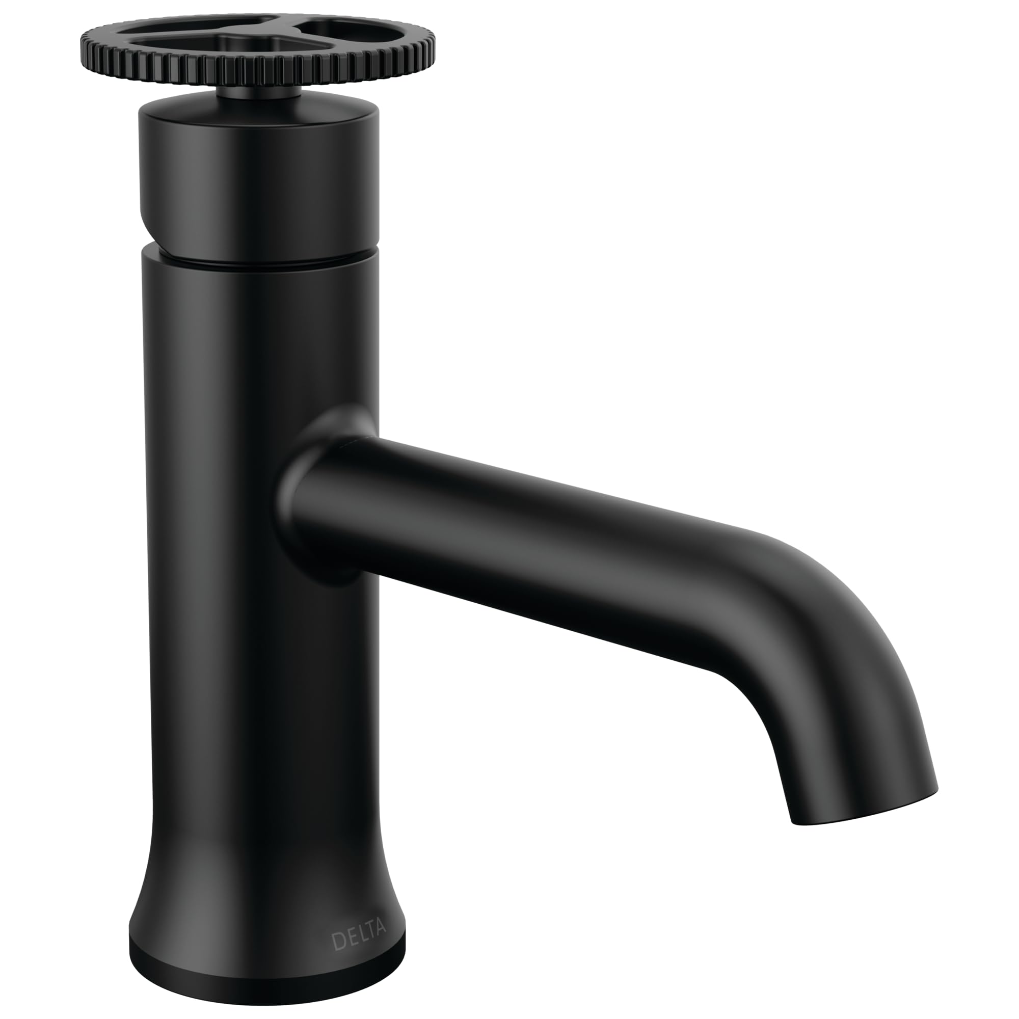Delta Trinsic Matte Black Single Hole Bathroom Faucet with Diamond Seal Technology - Modern Single Handle Bathroom Sink Faucet with Drain Assembly - Perfect for Contemporary Bathrooms & Powder Rooms