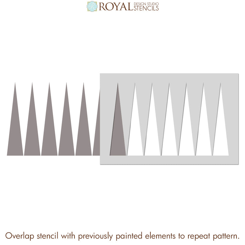 Modern Wall Stencil Kit - DIY Home Decor Painting Template for Living Room, Bedroom & Nursery - Reusable Geometric Patterns for Creative Wall Art Projects