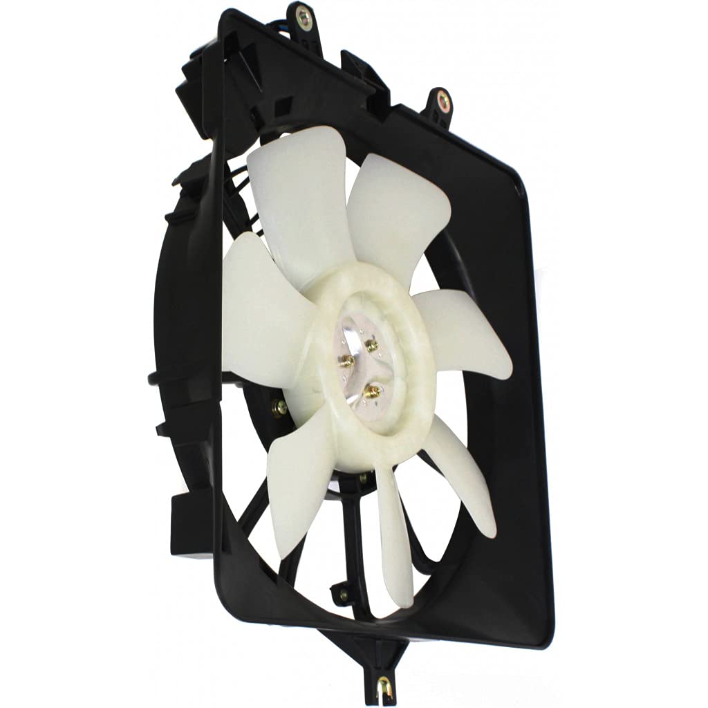 Honda Fit Cooling Fan Assembly & A/C Condenser Replacement for 2007-2008 Models - Compatible with HO3120100 & 38619-RME-A01 | Perfect for Engine Cooling System Repair & Summer AC Maintenance