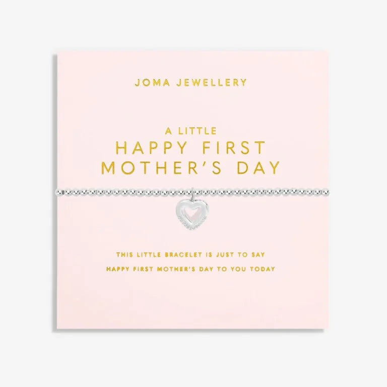 Joma Jewellery Sterling Silver 'A Little' Bracelet - Perfect First Mother's Day Gift for New Moms - Ideal for Baby Showers, Christenings & Special Occasions