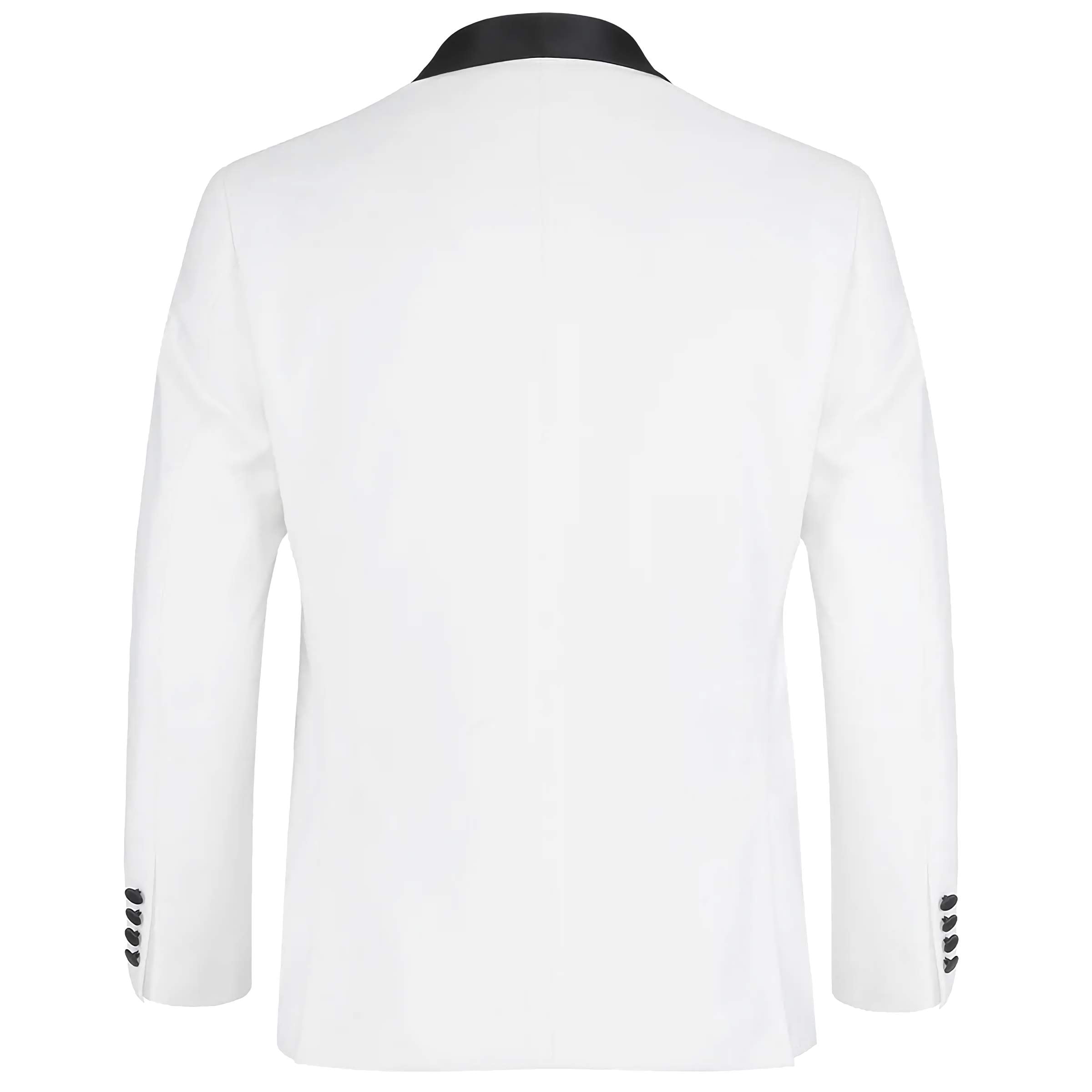 Off White 2-Piece Tuxedo Suit with Shawl Lapel - Slim Fit Men's Formal Wear for Weddings, Prom & Black Tie Events