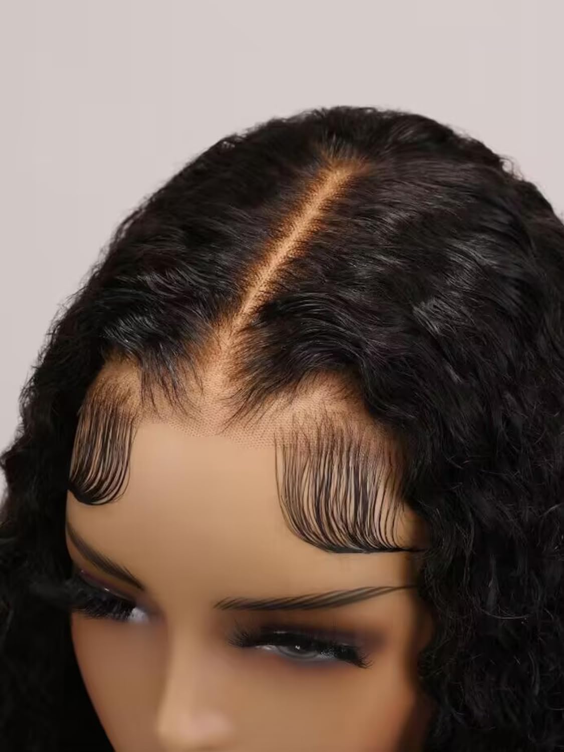 UNICE Bye Bye Knots Glueless Wig - Pre Plucked Water Wave 7x5 Lace Front Human Hair Wig (150% Density, 24 Inch) - Wet & Wavy No Glue Lace Wig for Easy Wear & Natural Look | Perfect for Daily Use, Parties & Special Occasions