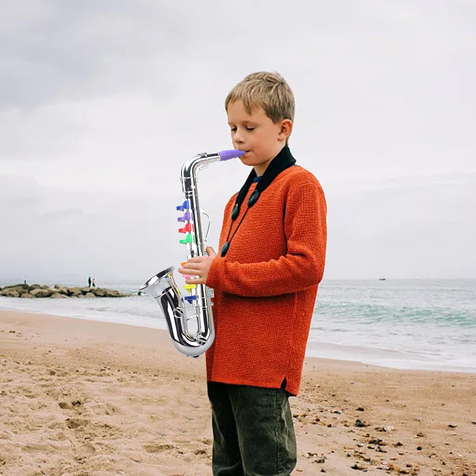 Kids Toy Saxophone - Early Learning Musical Instrument for Toddlers | Fun & Educational Pretend Play, Multifunctional Toy for Children | Perfect for Birthday Gifts, Preschool Learning & Music Exploration