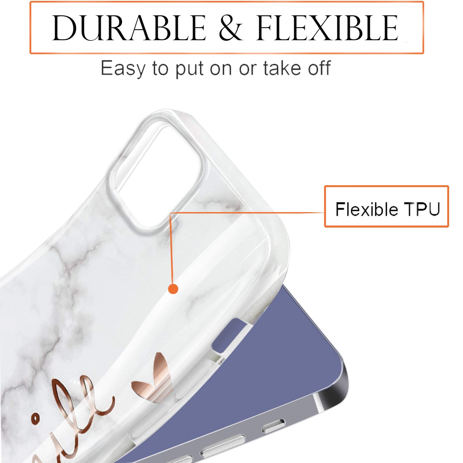 **Luolnh Marble Design Shockproof Soft Silicone Case for iPhone 12 Pro Max (6.7 Inch, 2020) - Flexible TPU Bumper Cover with Brilliant Design, Perfect for Daily Use & Travel Protection**