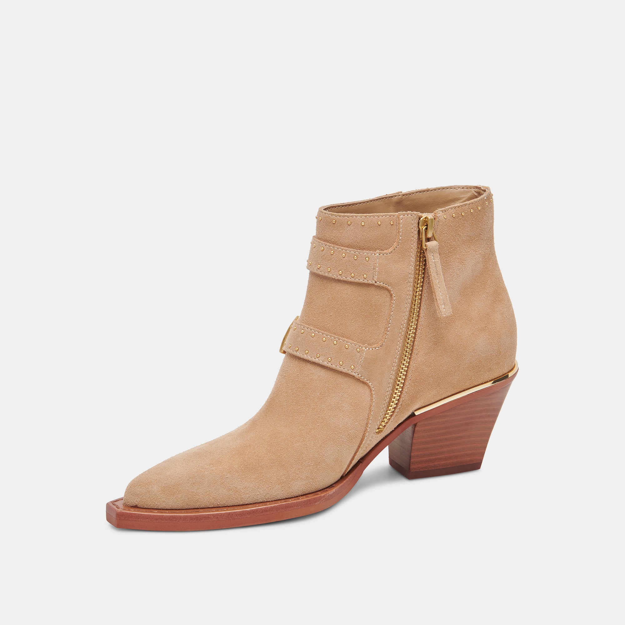 RONNIE BOOTIES CAMEL SUEDE - Women's Ankle Boots for Fall & Winter | Comfortable & Stylish Suede Booties for Casual Outfits, Office Wear & Date Nights
