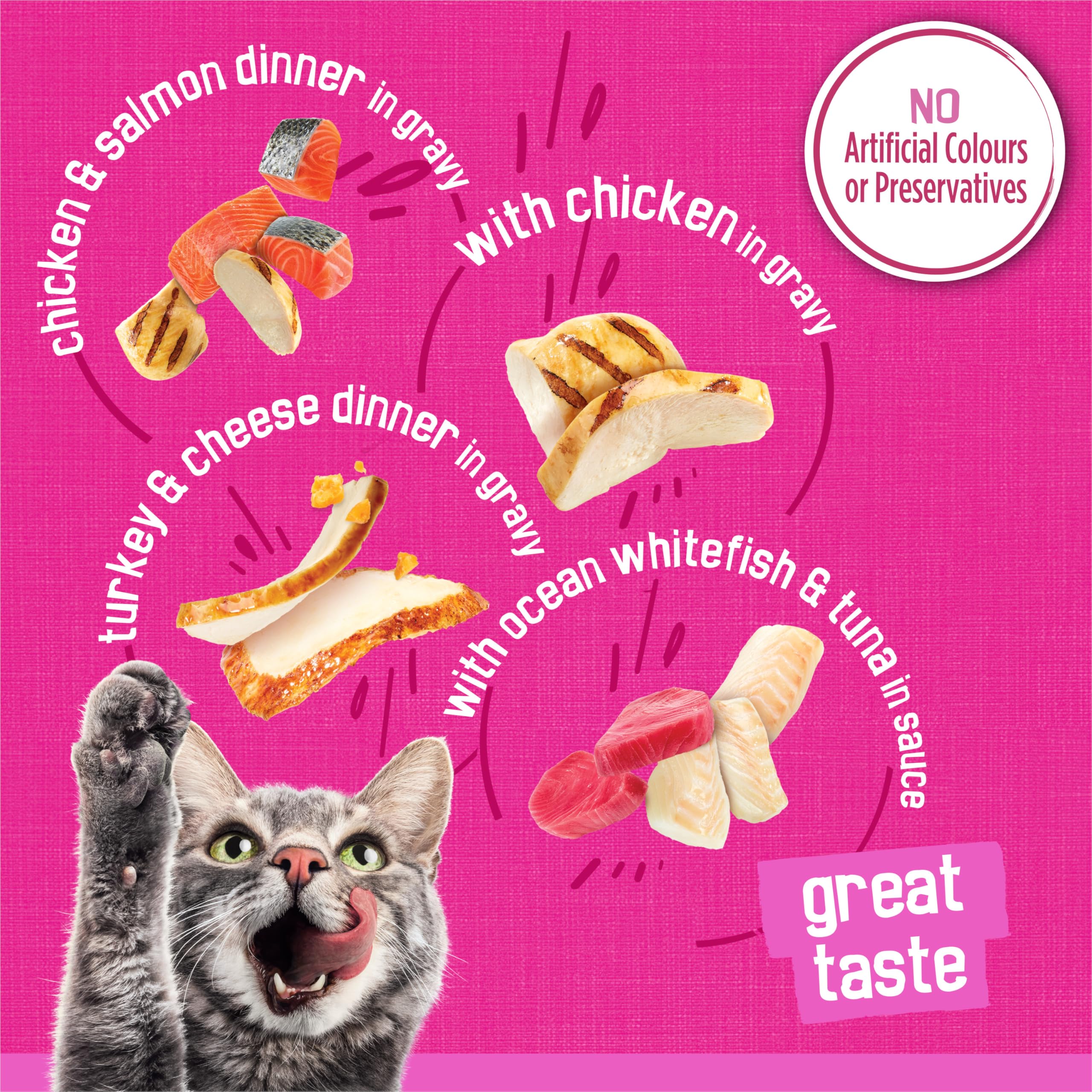 Friskies Shredded Wet Cat Food Variety Pack - Poultry & Fish Combo, 4 Delicious Flavors, 156g Cans (32-Pack) | High Protein Meal for Adult Cats, Perfect for Picky Eaters & Daily Feeding Routine