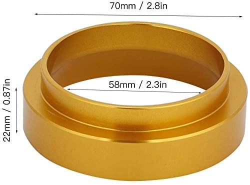 Premium 58MM Aluminum Espresso Dosing Funnel - Universal Coffee Powder Dispenser for Barista Tools & Coffee Maker Accessories (Gold) - Perfect for Home Brewing & Professional Espresso Machines