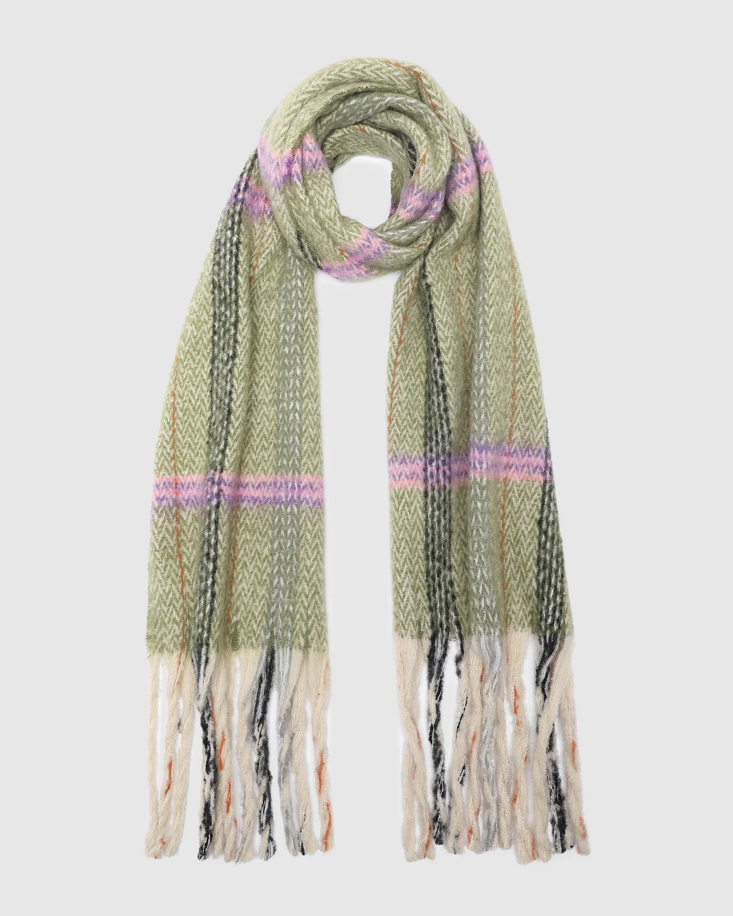 Louenhide Pistachio Bristol Scarf - Soft & Stylish Winter Accessory for Women - Perfect for Cold Weather, Outdoors & Fashion