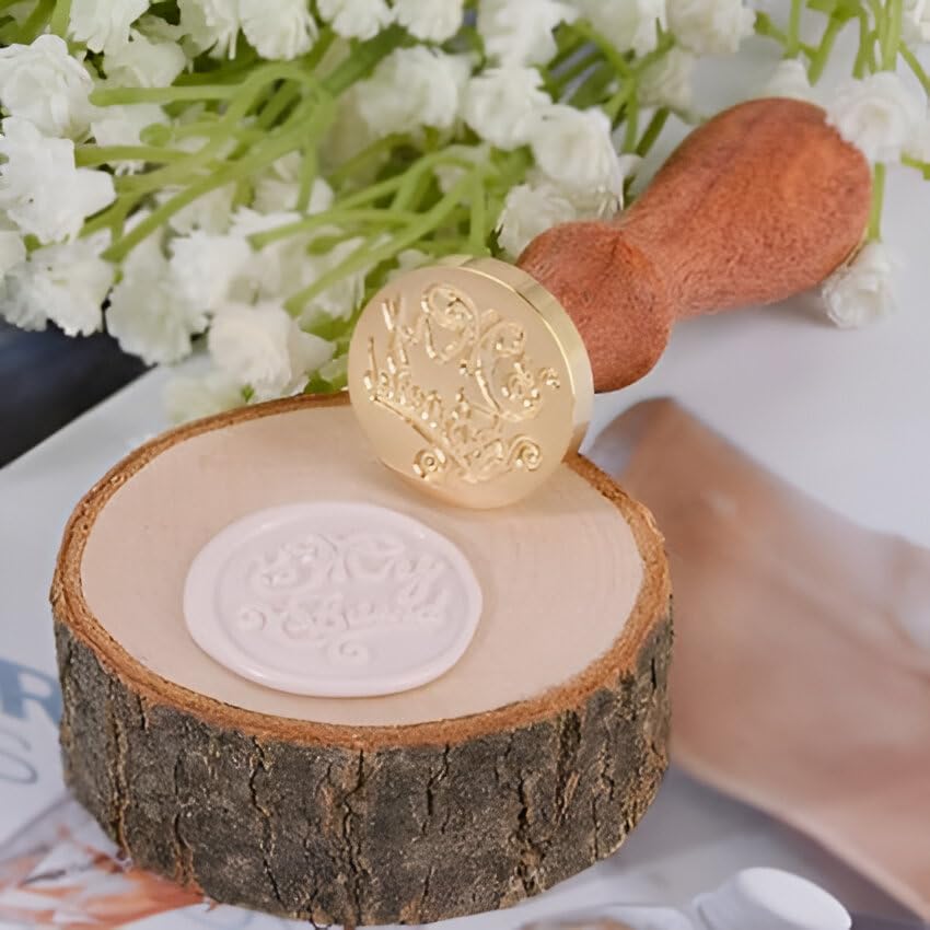 Vintage My Friend Design Wax Seal Stamp Kit - Elegant Sealing Wax Stamps for Wedding Invitations, Greeting Cards, Envelopes & Gift Wrapping - Perfect for DIY Crafts, Romantic Letters & Special Occasions