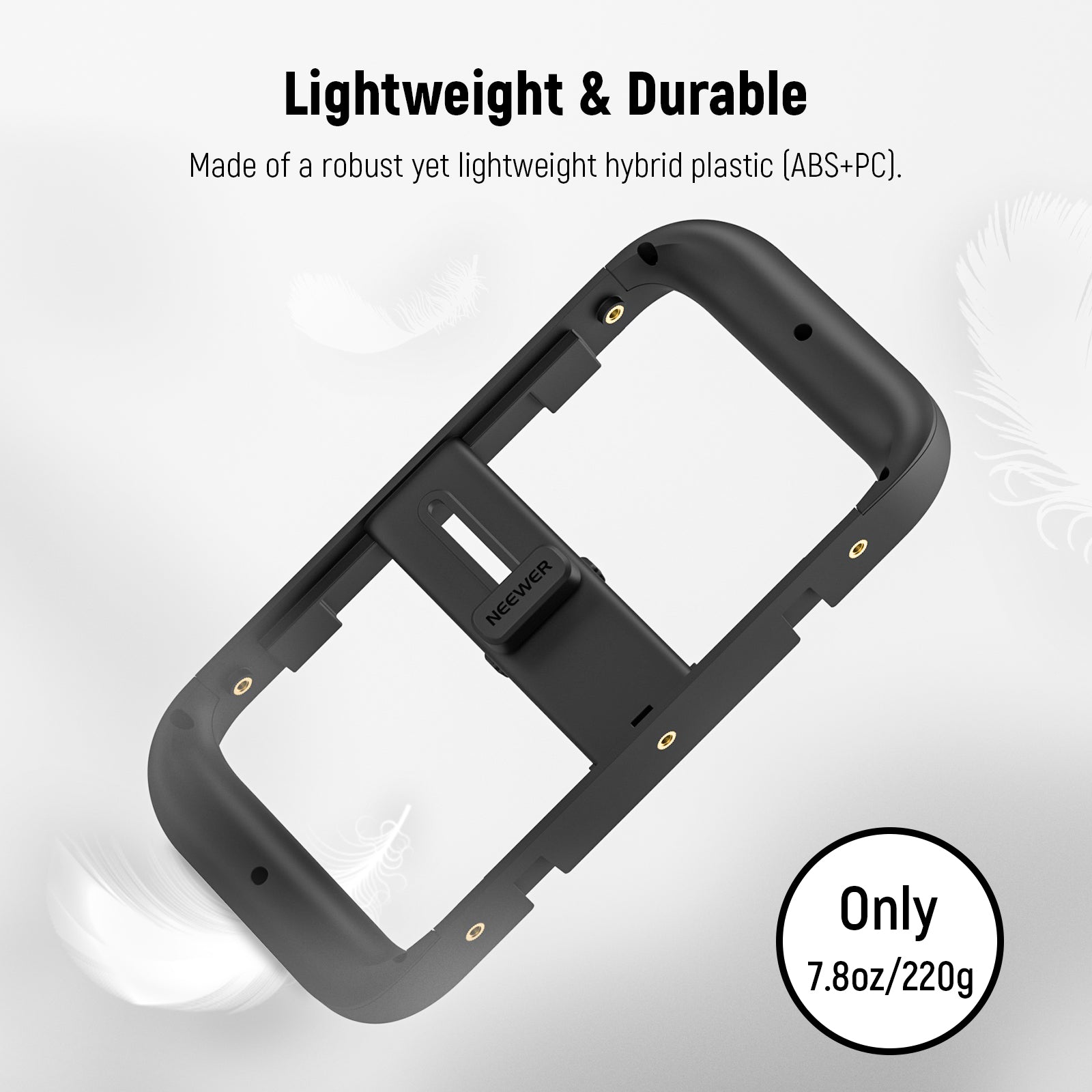 NEEWER A104 Smartphone Video Rig with Adjustable Neck Strap - Professional Stabilizer for Vlogging, Live Streaming & Content Creation