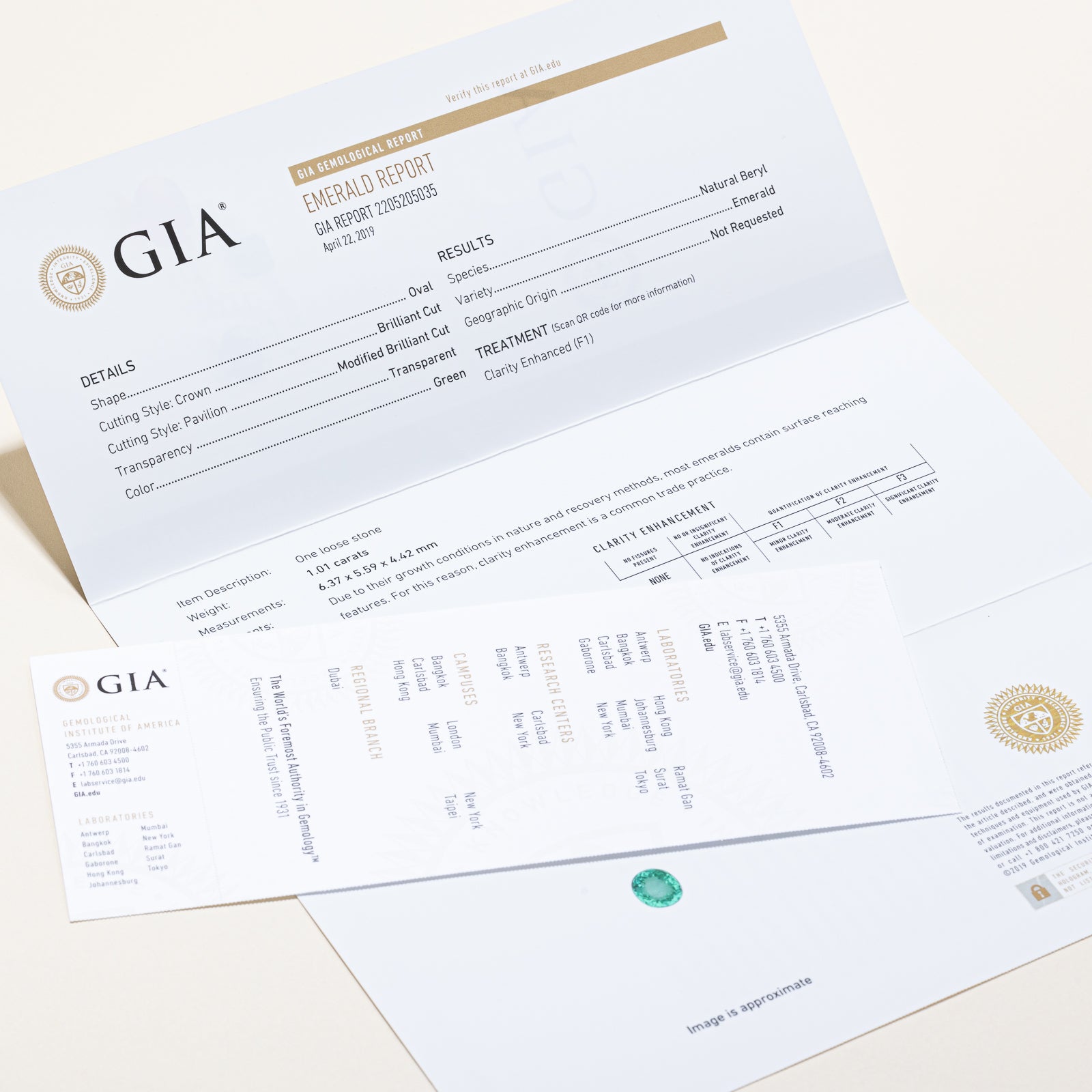 GIA Certified 1.21ctw Emerald and Diamond Halo Engagement Ring - 0.20ctw Diamond Accents - Size 6.75 - Perfect for Wedding, Proposal & Anniversary Gifts