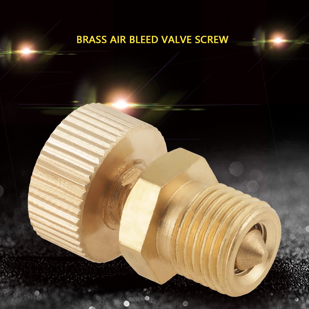 High Pressure Brass Bleed Valve Screw - Air Release Valve for Electric Pumps | Durable Accessory for Hydraulic Systems & Pressure Washers