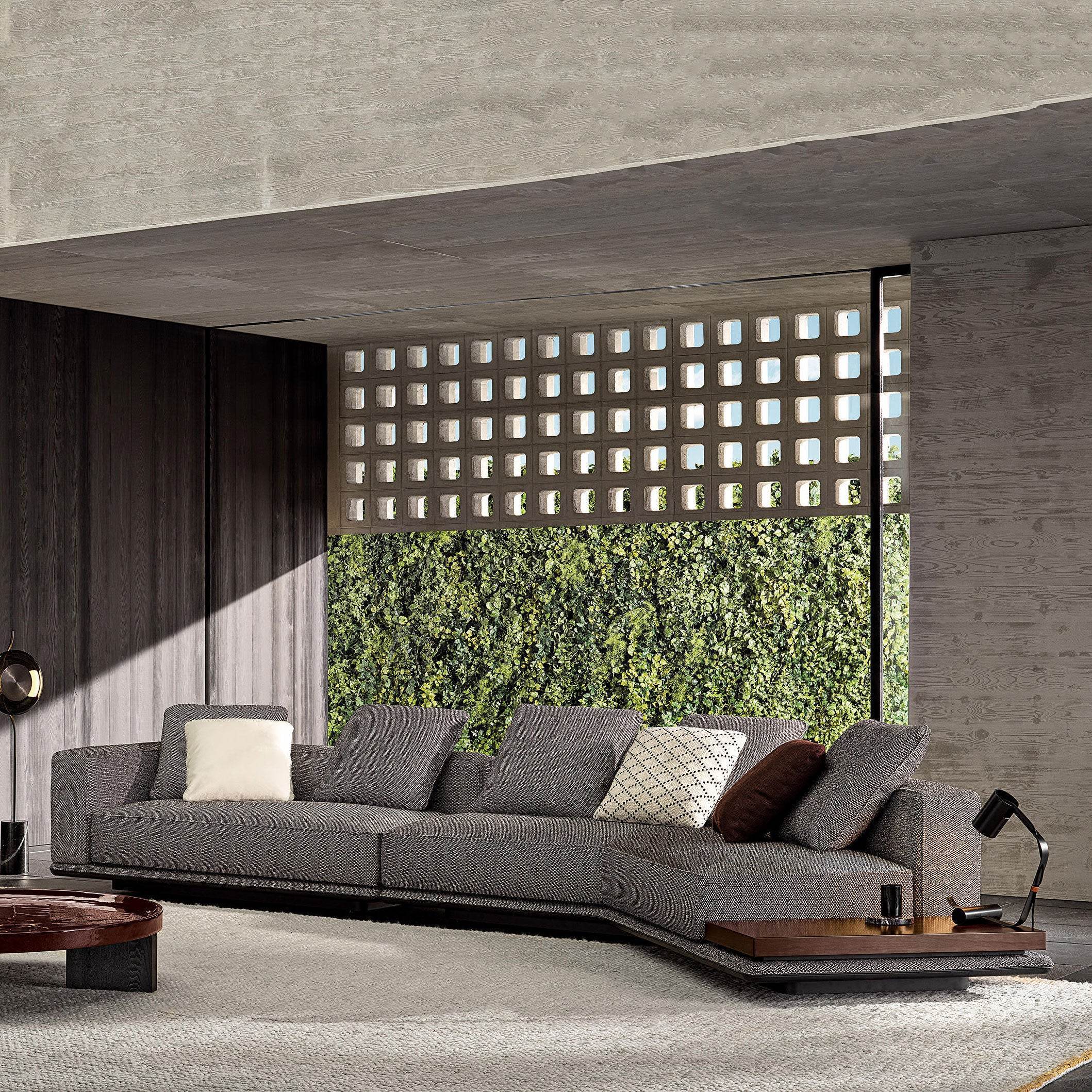 Luxury Minti Italian Fabric Sectional Sofa - Modern L-Shaped Couch for Living Room, Lounge & Home Theater - Comfortable & Stylish Sofa Set with Premium Fabric Upholstery