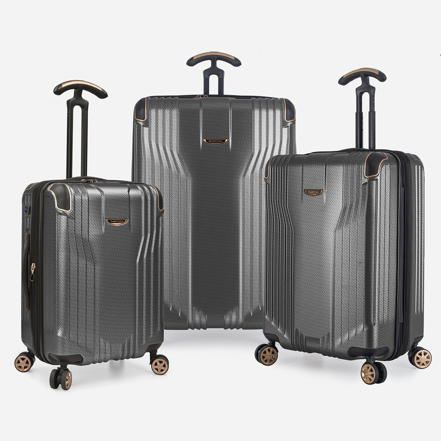 Continent Adventurer 3-Piece Luggage Set - Durable Spinner Suitcase with TSA Lock for Travel, Vacation & Business Trips