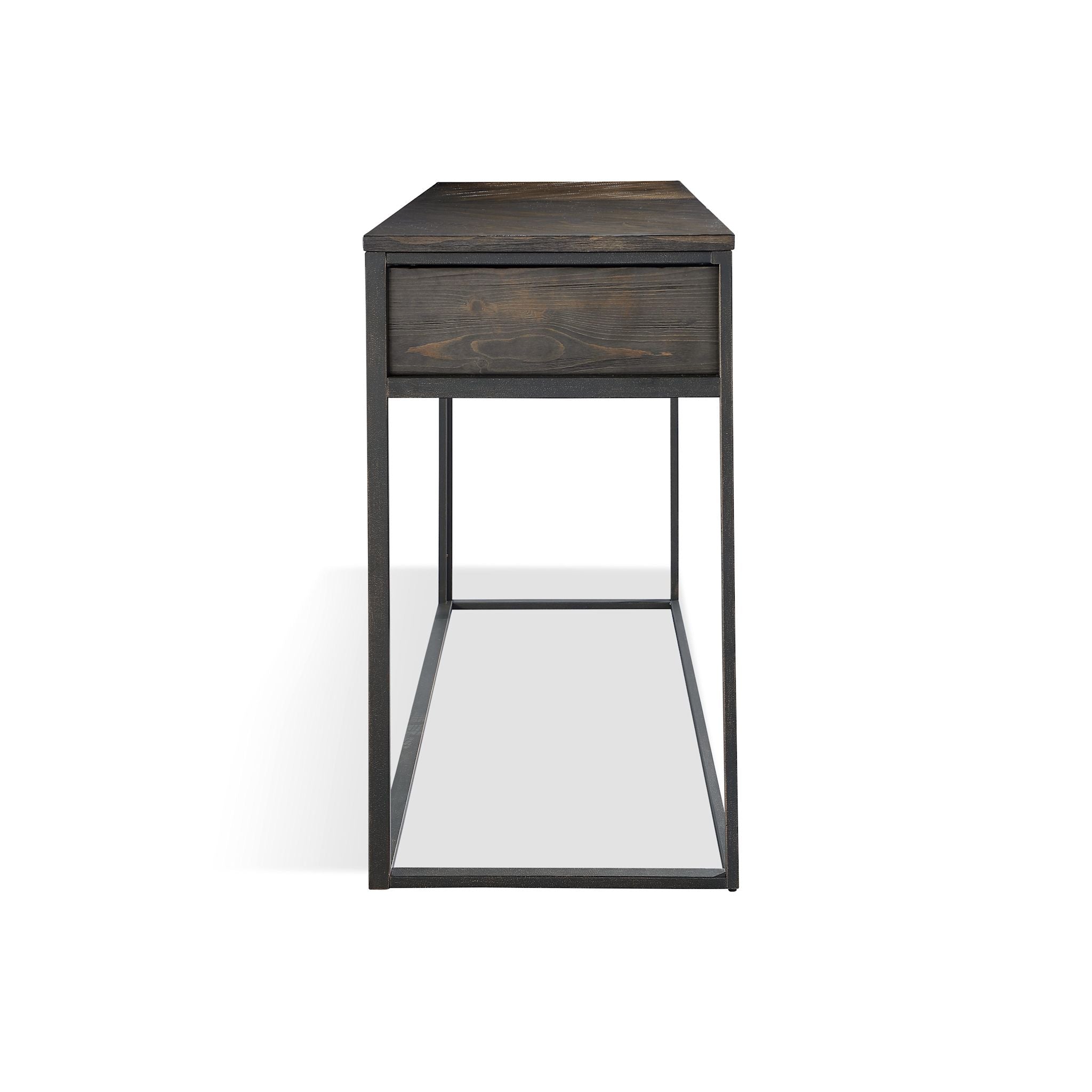 Bradley Console Table - Double Fudge Brown Entryway Sofa Table for Hallway, Living Room & Dining Room Decor