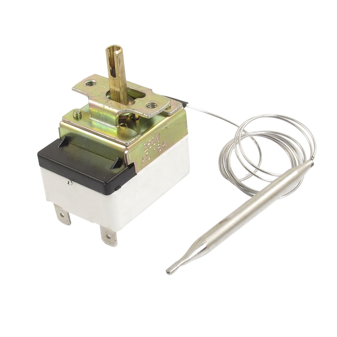 uxcell 1NC 1NO AC 250V 16A 30-110°C Capillary Thermostat Temperature Control Switch for Oven, Refrigerator, Freezer & HVAC Systems - Perfect for Home Appliance Temperature Regulation