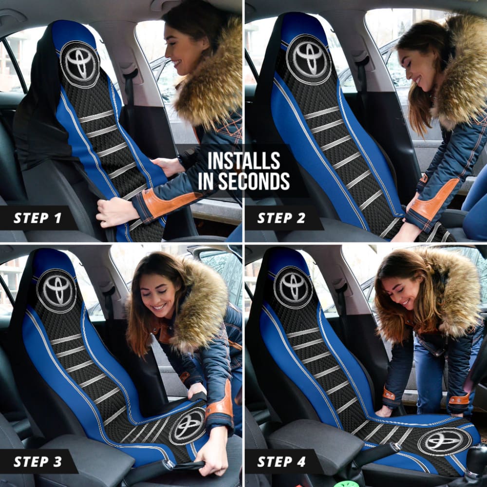 Premium Blue Toyota Car Seat Covers - Custom Fit for Amazing Style & Comfort (Model 2 210701) | Perfect for Road Trips, Daily Commutes & Vehicle Protection