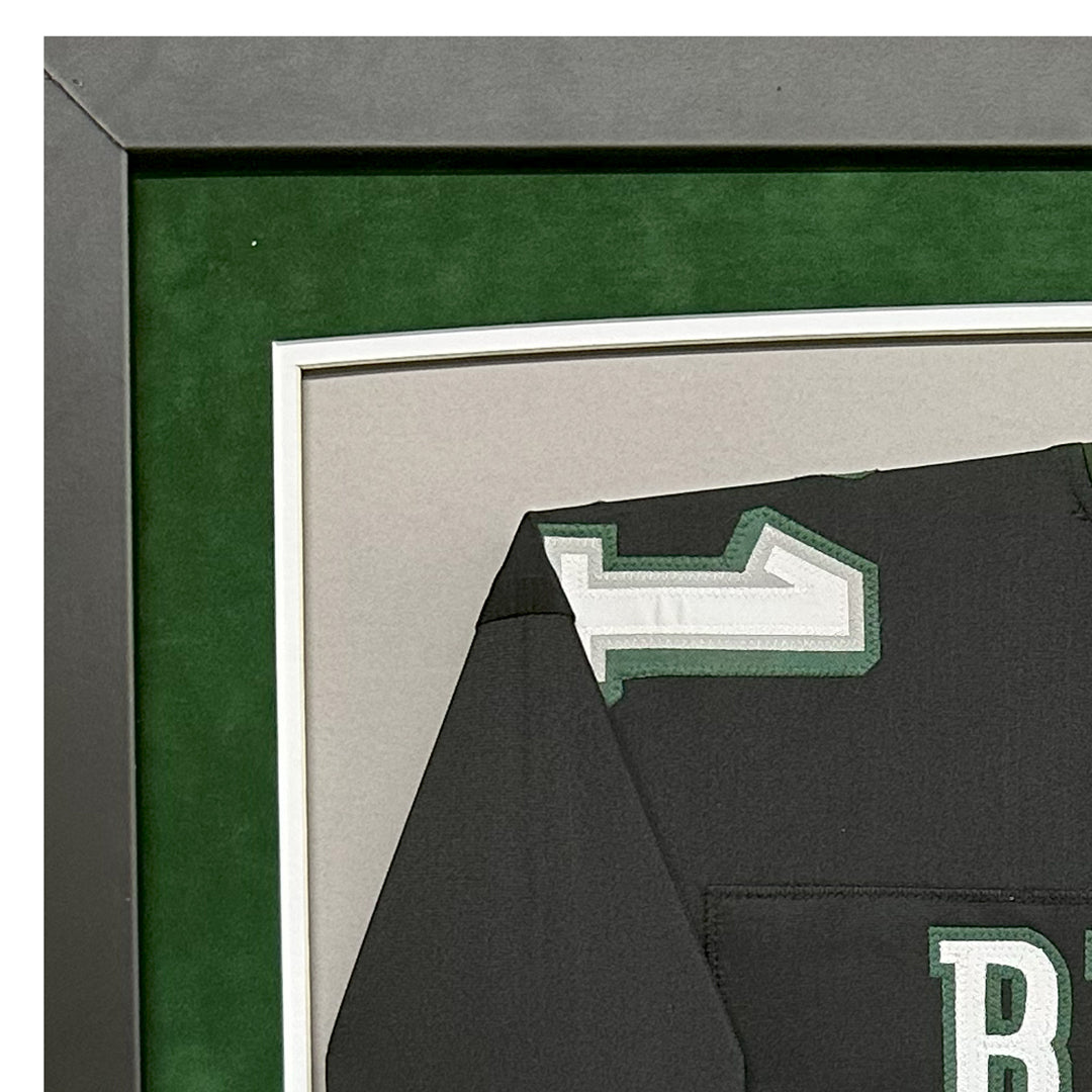 AJ Brown Autographed Philadelphia Eagles Black Suede Matte Framed Football Jersey - Signed Memorabilia for Eagles Fans, Man Cave Decor, Sports Collectibles Gift