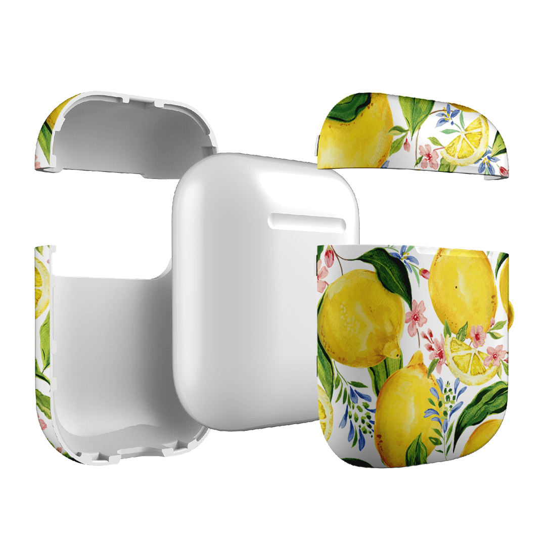 Premium Citrus Lemon AirPods Case - Cute Protective Cover for Apple AirPods 1/2/3 & Pro - Perfect for Travel, Workouts & Daily Use