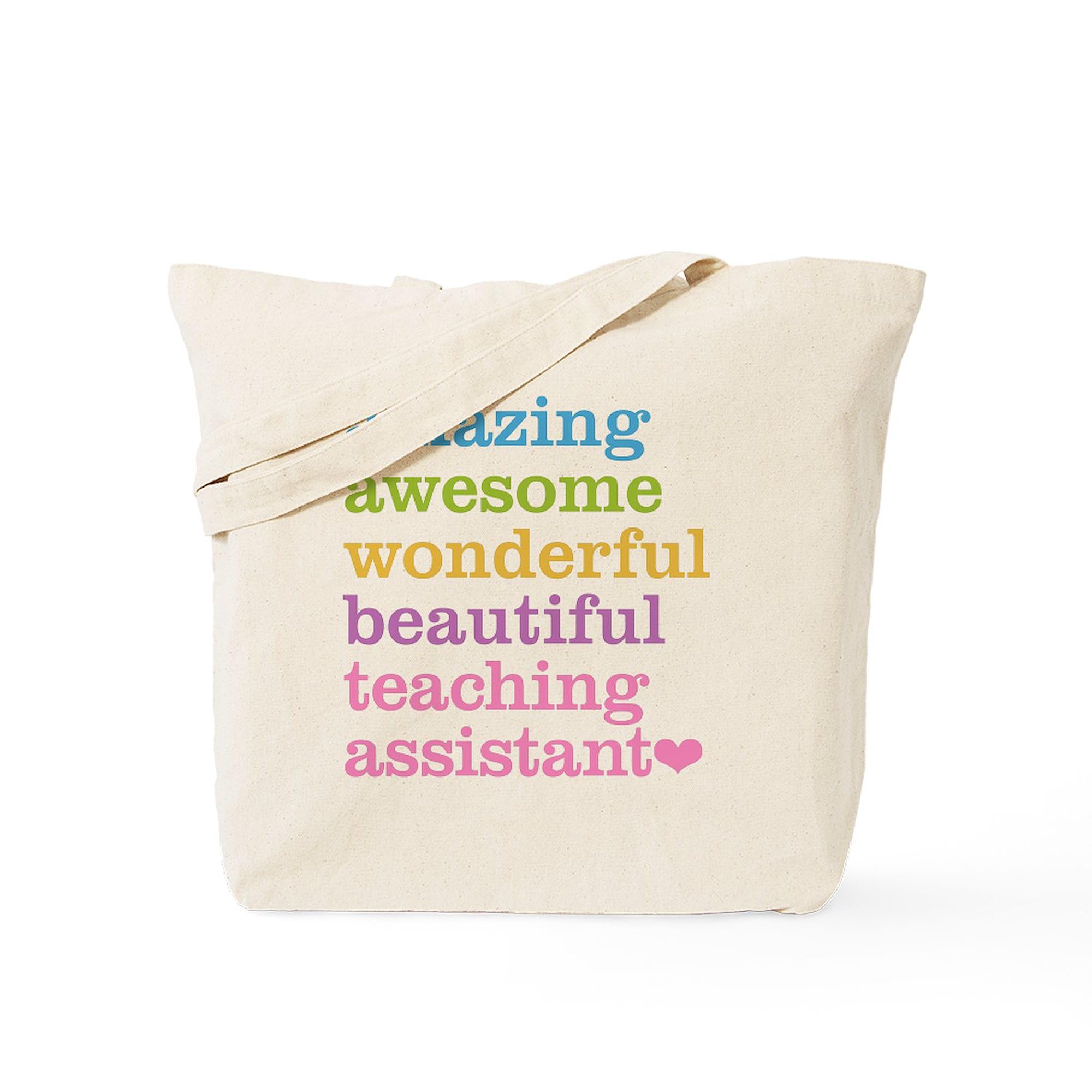 Amazing Teaching Assistant Tote Bag - Natural Canvas Reusable Shopping Bag for Teachers, School Supplies & Everyday Use | Durable Eco-Friendly Grocery Tote for Work, College & Errands