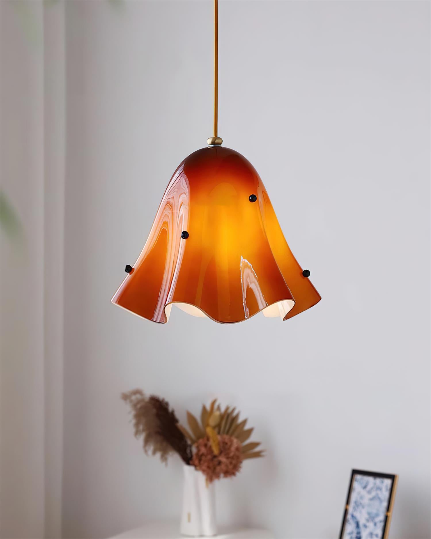 Vera Pendant Lamp - Modern Hanging Light Fixture for Dining Room, Kitchen Island & Bedroom | Elegant Glass Shade with Adjustable Cord | Perfect for Home Decor & Interior Design