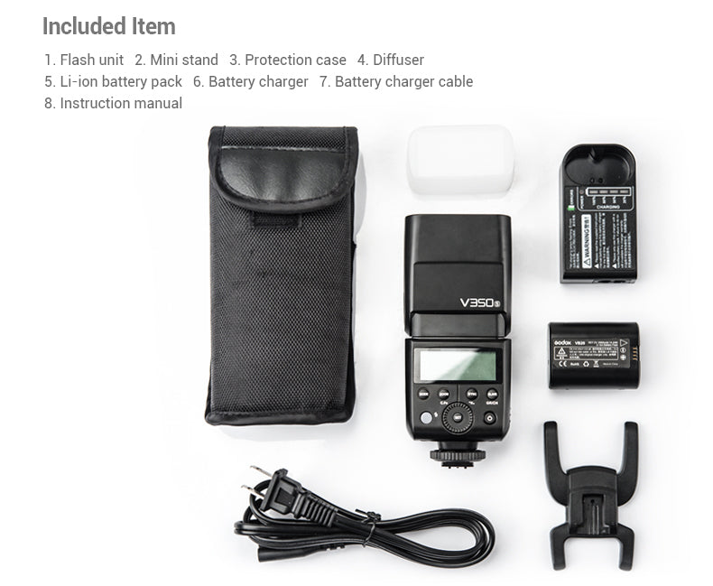 V350 Mini Lithium Ion Speedlight Flash for Sony Cameras - Compact & Powerful Lighting for Portraits, Events & Low Light Photography