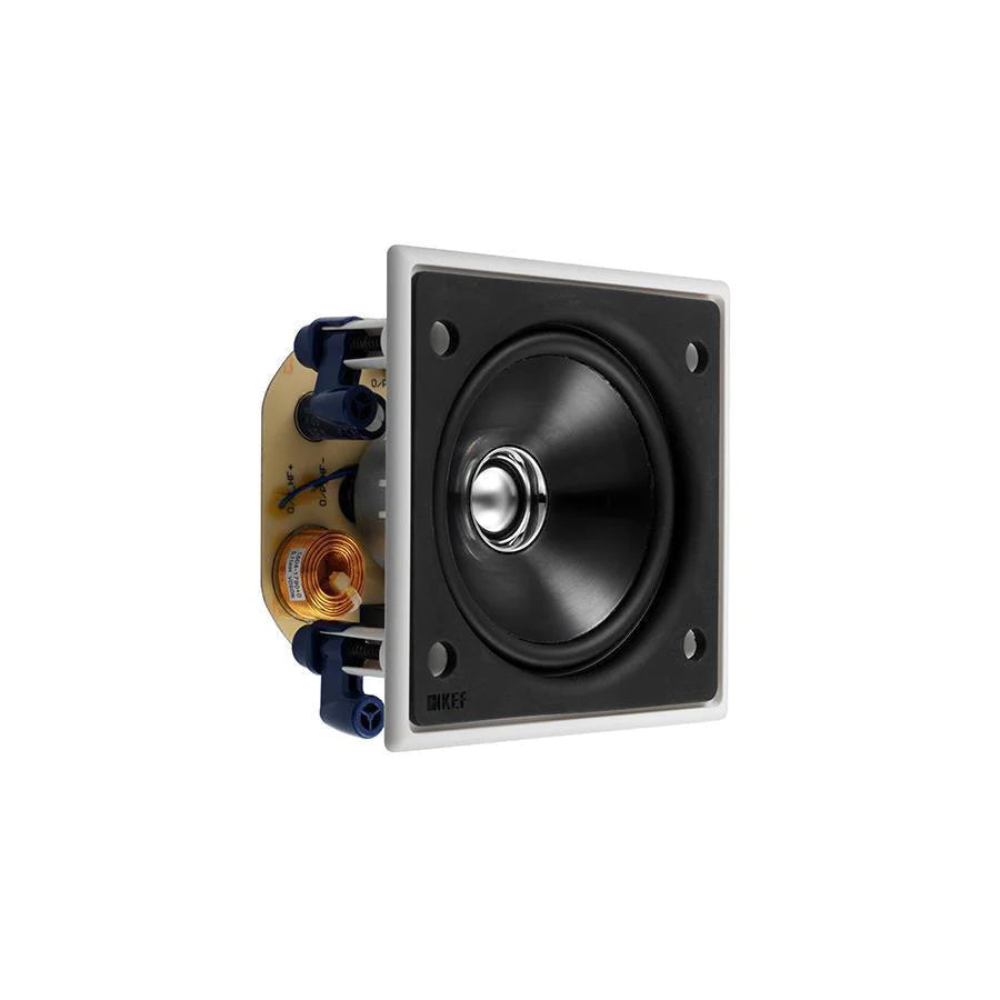 KEF Ci100QS 4-Inch In-Wall Speaker - High Performance Home Theater & Surround Sound System for Living Room, Bedroom & Office