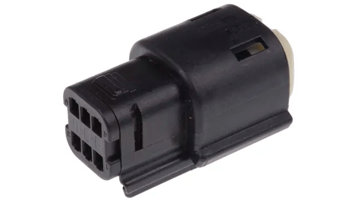 Molex MX150 6 Pin Sealed Connector Kit - Black Male & Female with Pins | Waterproof Electrical Connectors for Harley, Jeep, ATV, Marine & Automotive Wiring Applications