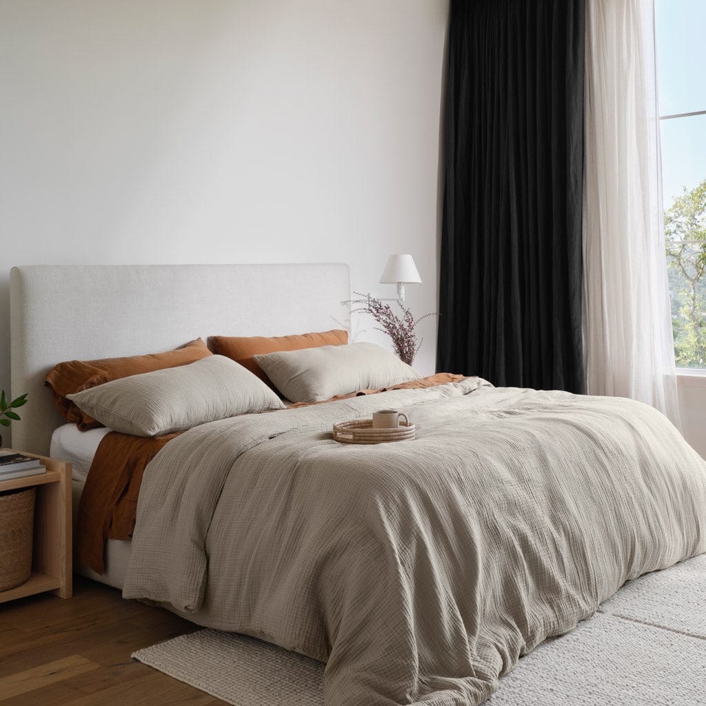 Organic Cotton Gauze Pillow Shams - Soft & Breathable Bedding for a Comfortable Sleep - Perfect for Home, Hotel, and Guest Room Decor