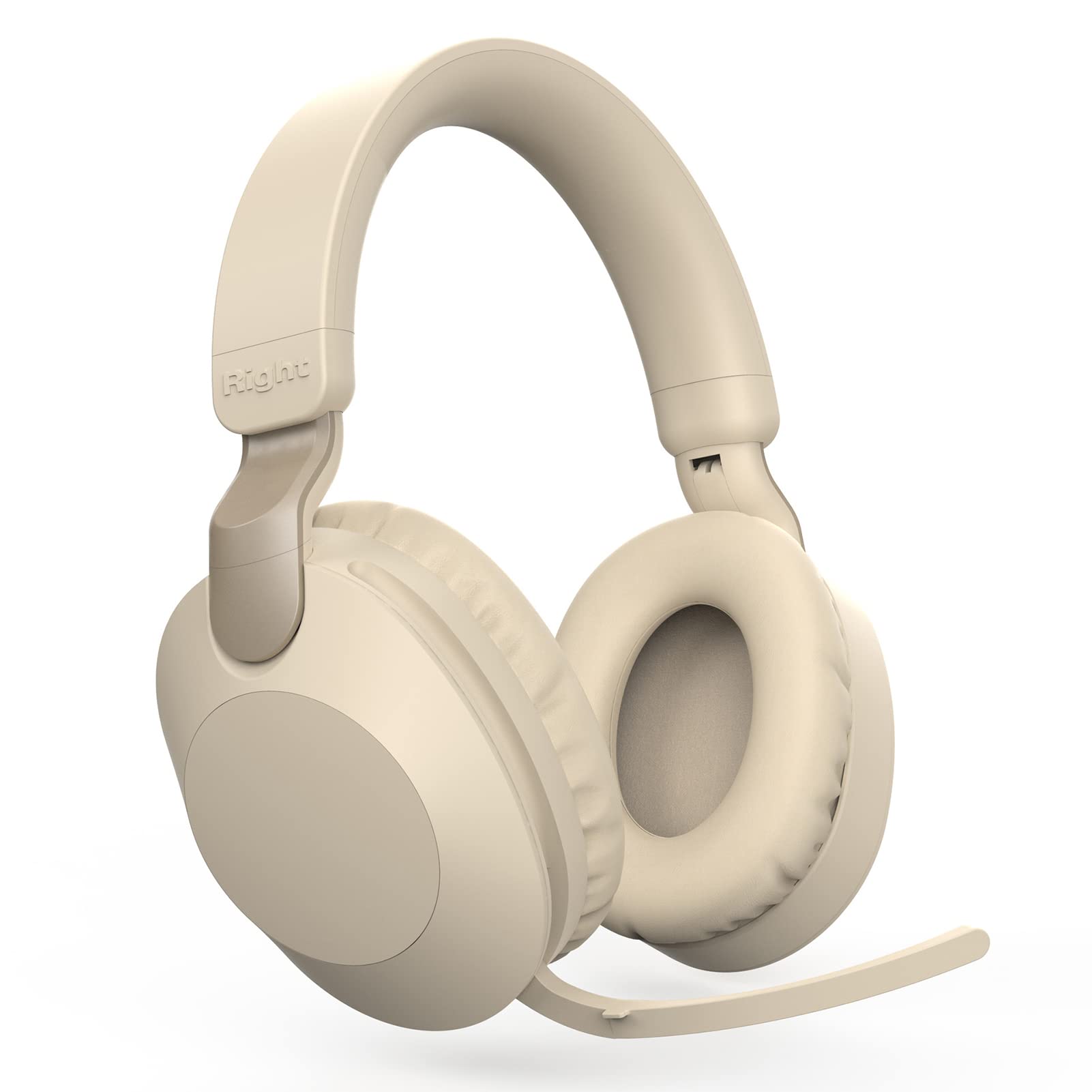 LGBN Wireless Bluetooth 5.1 Foldable Headphones with Built-in Mic | HD Stereo Noise Cancelling | Lightweight Comfortable for Gaming, Sports, Music & Online Classes | Perfect for Travel, Workouts & Remote Learning (Apricot Color)