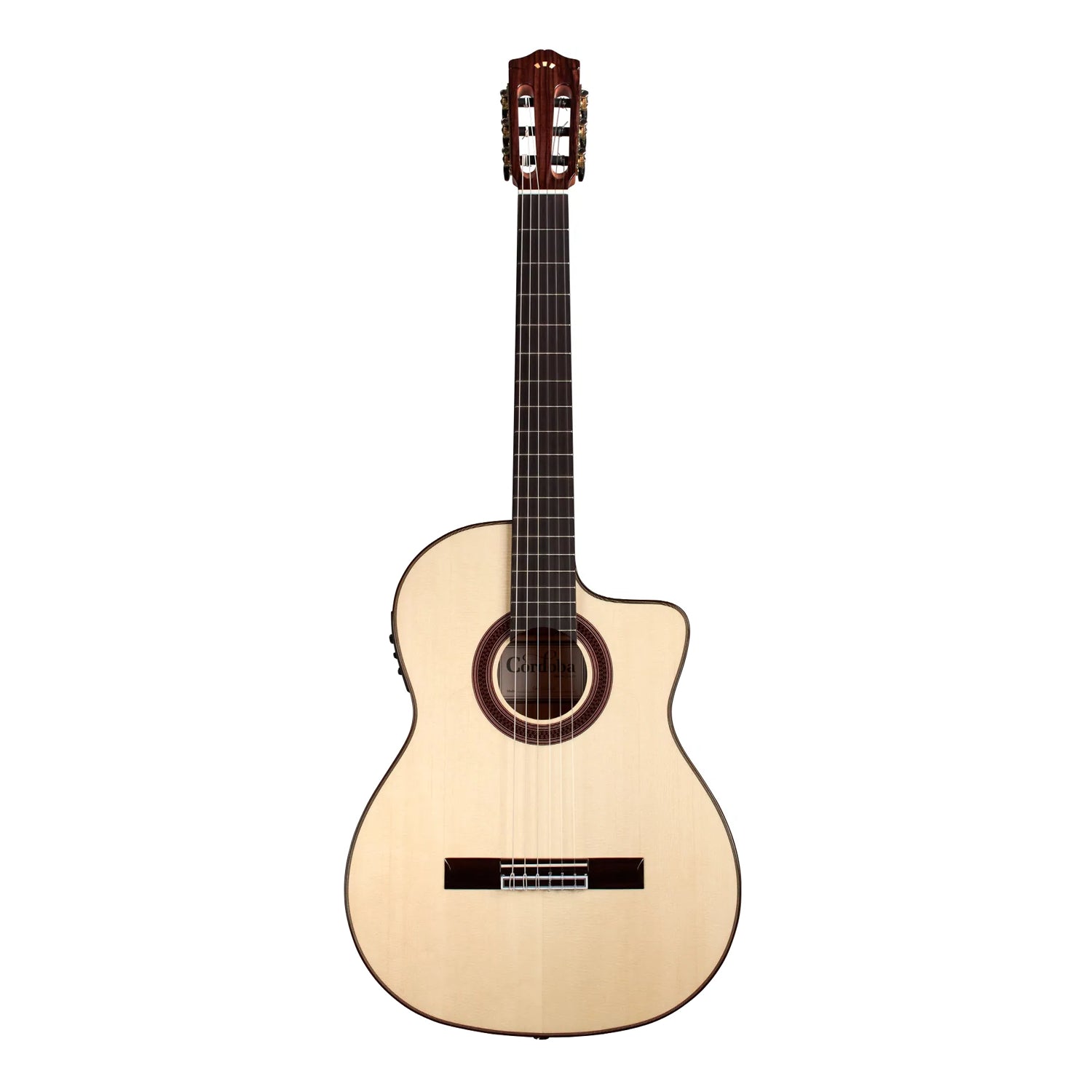 Córdoba GK Studio Nylon String Acoustic Electric Guitar - Natural Finish | Classical & Flamenco Guitar for Performances & Recording | Perfect for Live Shows, Studio Sessions & Home Practice