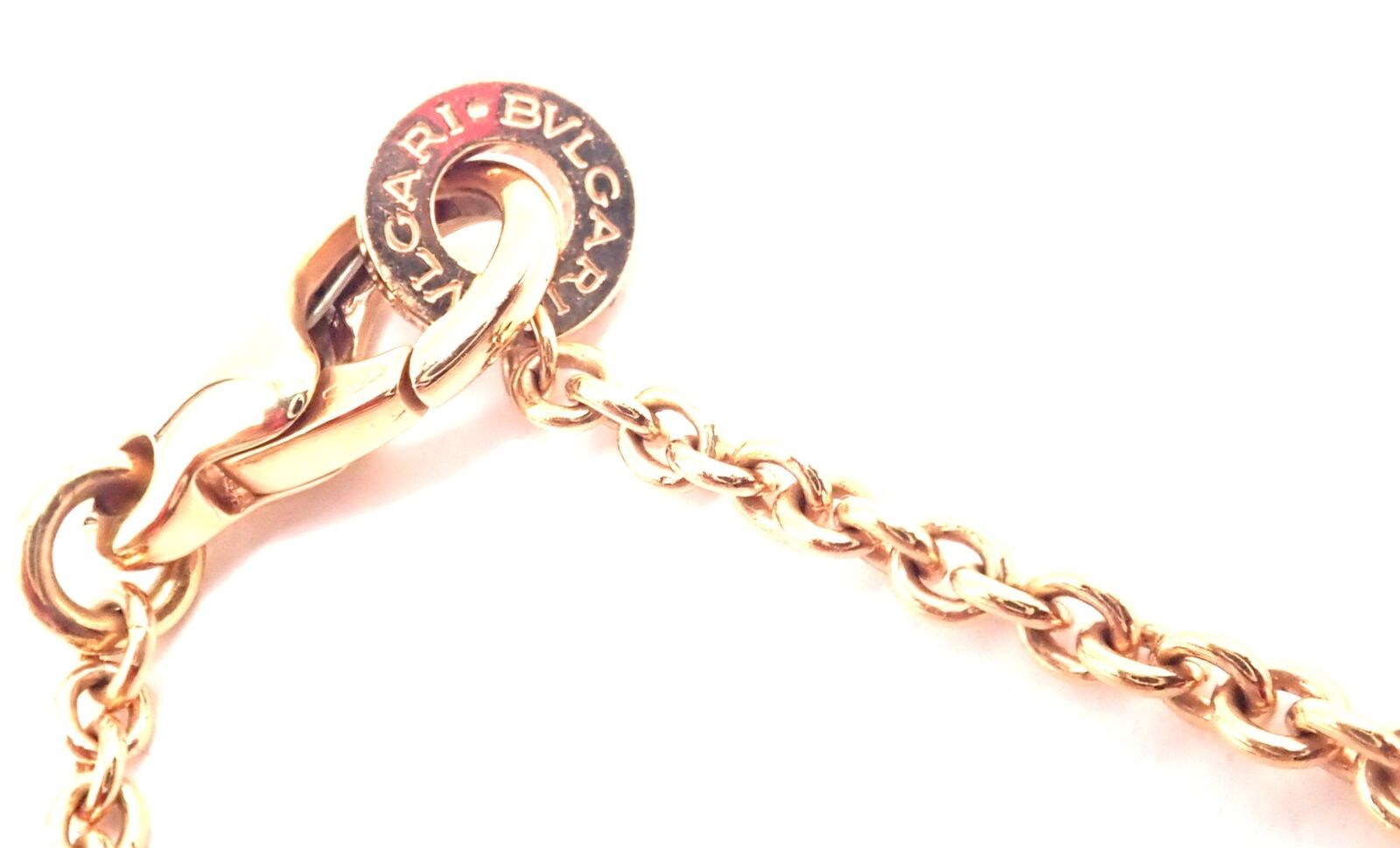 Authentic Bvlgari 18k Rose Gold Multi-Gemstone 38