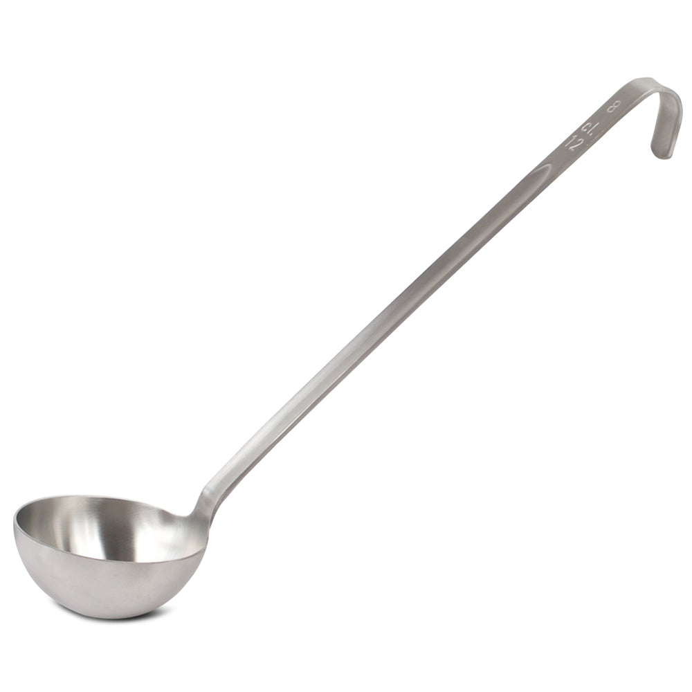 Premium Stainless Steel One Piece Ladle - Durable & Ergonomic Kitchen Tool for Cooking, Serving & Baking - Perfect for Soups, Stews & Sauces