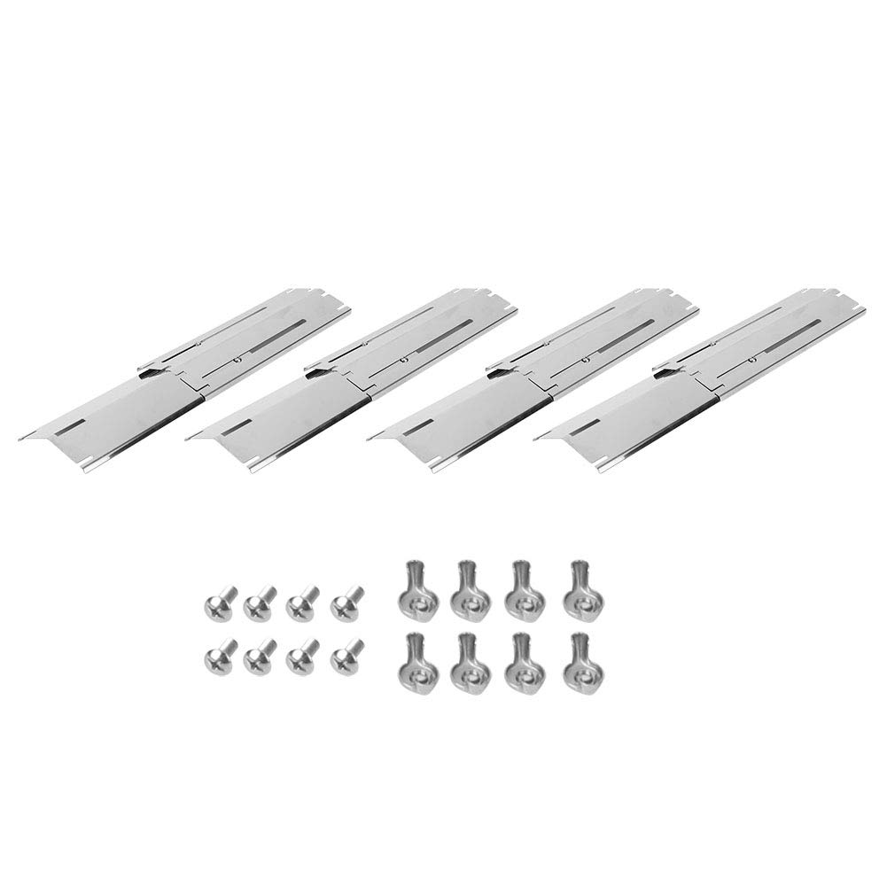 SALUTUY Adjustable Stainless Steel Grill Heat Plate - Easy to Install BBQ Accessory for Outdoor Cooking, Camping & Backyard Parties