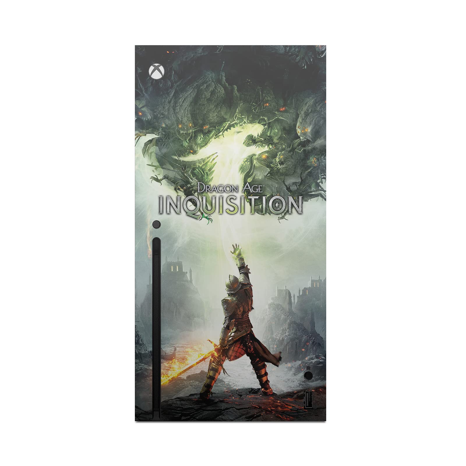 Official EA Bioware Dragon Age Inquisition Vinyl Sticker - Gaming Skin Decal Compatible with Xbox Series X Console & Controller Bundle - Perfect for Gaming Enthusiasts & Collectors