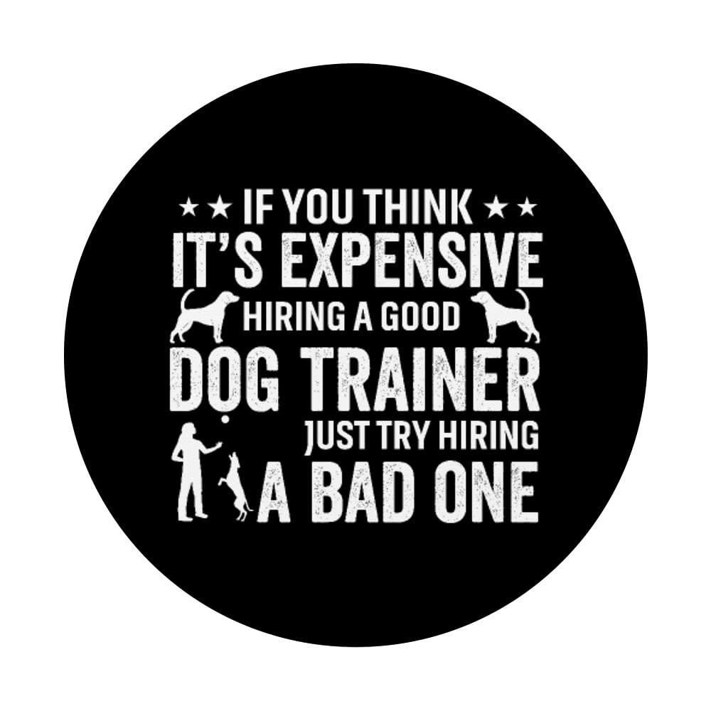 Funny Dog Trainer Pun PopSockets - Swappable PopGrip for Dog Groomers & Training Enthusiasts - Perfect for Dog Lovers, Pet Professionals & Animal Care Gifts