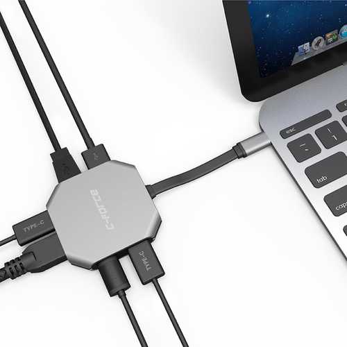 USB C Hub 4K HDMI Dock - USB C to USB C Adapter for Nintendo Switch, Samsung Galaxy S8/Note8, Huawei Mate 10 - Portable Docking Station for Gaming, Work & Home Theater Setup