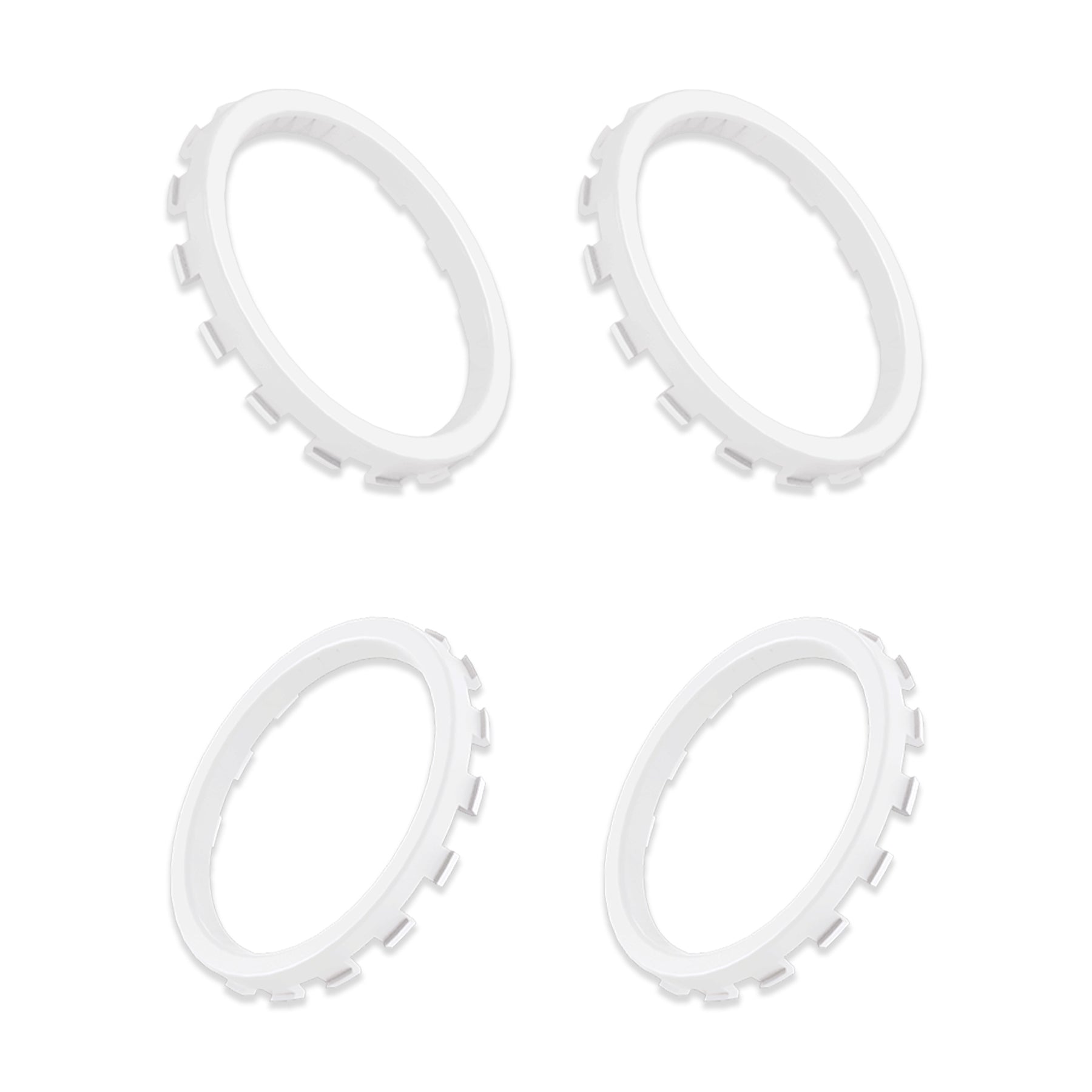 eXtremeRate White Custom Accent Rings for Xbox Elite Series 2 Core/Elite Series 2/Xbox One Elite Controller - Compatible with eXtremeRate ASR Shell for Xbox Series X/S (XOJ13007GC) - Perfect for Gaming Customization & Controller Protection