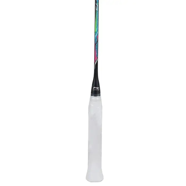 Li Ning Windstorm Nano 73 Black Prestrung Badminton Racket - Professional Carbon Fiber Shuttlecock Racquet for Smash & Defense | Perfect for Tournaments & Training | Made in China