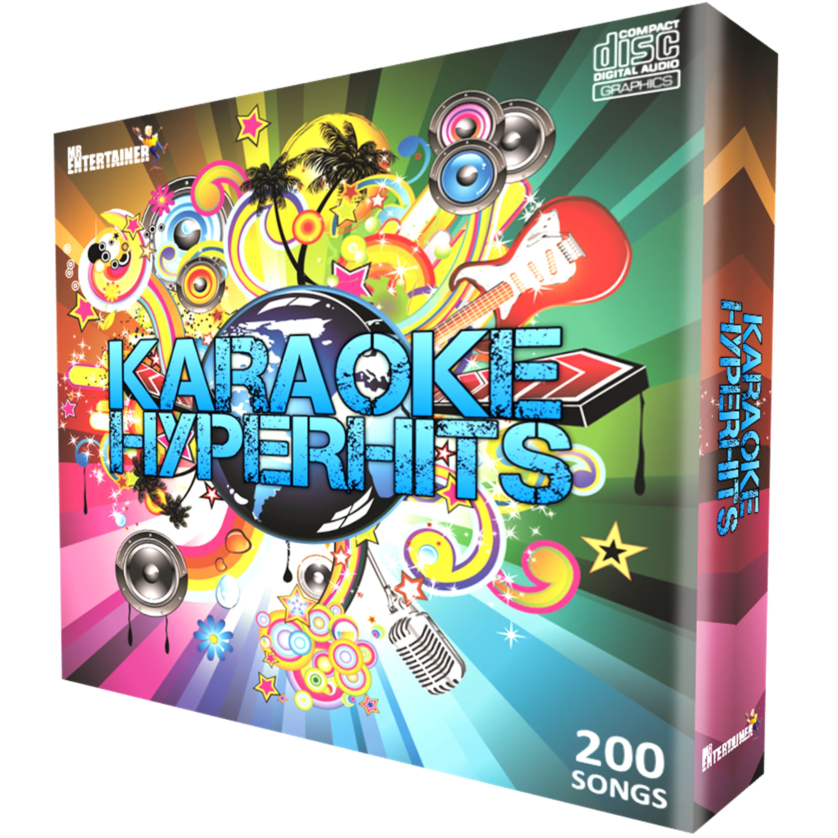 Mr Entertainer HYPERHITS - Professional Karaoke Machine with Bluetooth, LED Lights & Wireless Mics - Perfect for Home Parties, Family Gatherings & Entertainment Events