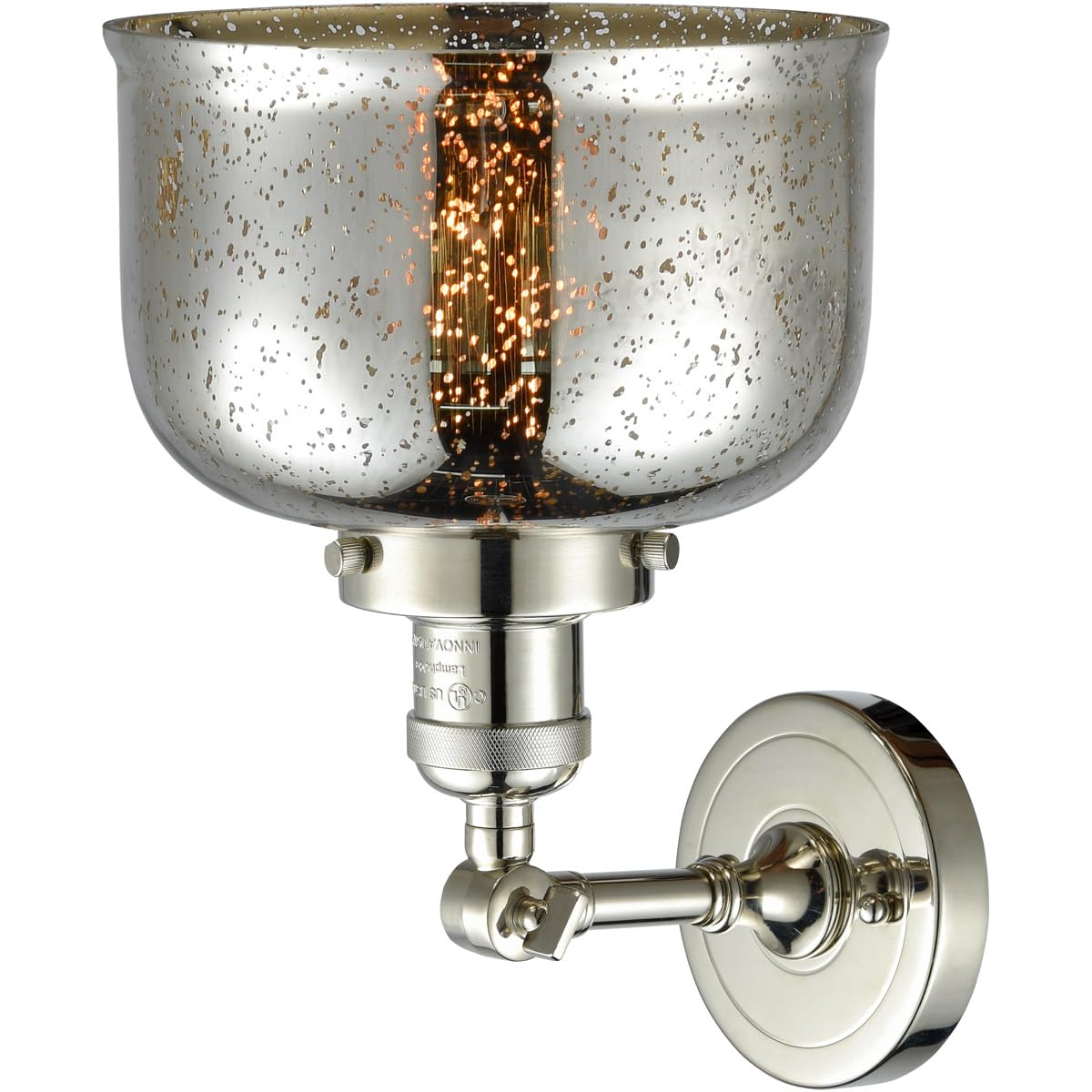 Innovations INNO203-PN-G78-LED Modern LED Wall Sconce Light Fixture - Polished Nickel Finish - Energy Efficient Indoor Lighting for Bedroom, Hallway & Living Room Decor