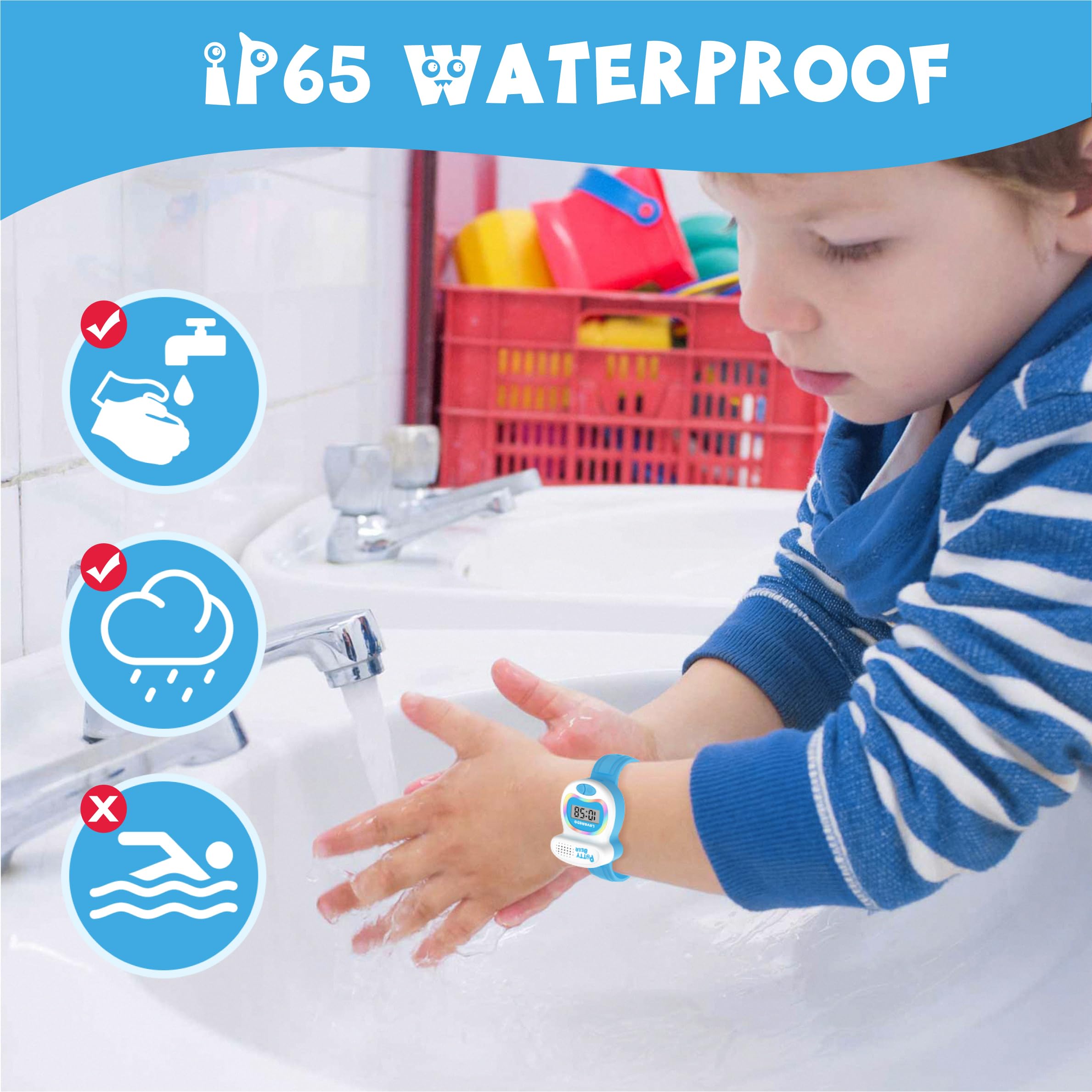 NN BEN NEVIS Potty Training Watch for Toddlers - LED Colorful Lights & Toilet Shape Timer - Best Toilet Training Aid to Remind Kids to Go - Ideal Gift for Boys and Girls - Perfect for Home, Daycare, and Travel Use