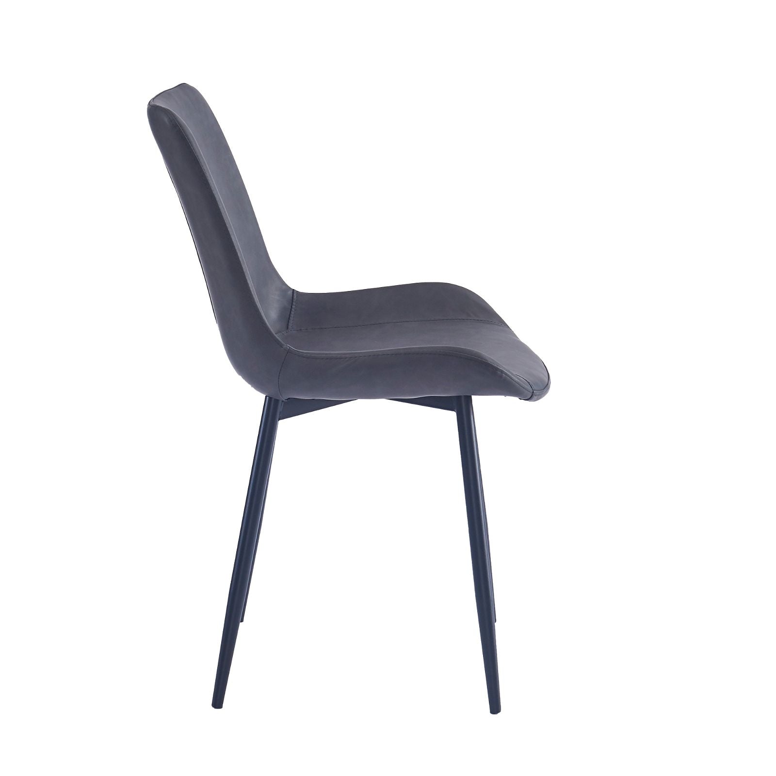 Apollo Modern Dining Chair - Mid Century Wooden Kitchen Chair with Upholstered Seat - Perfect for Dining Room, Kitchen, and Breakfast Nook